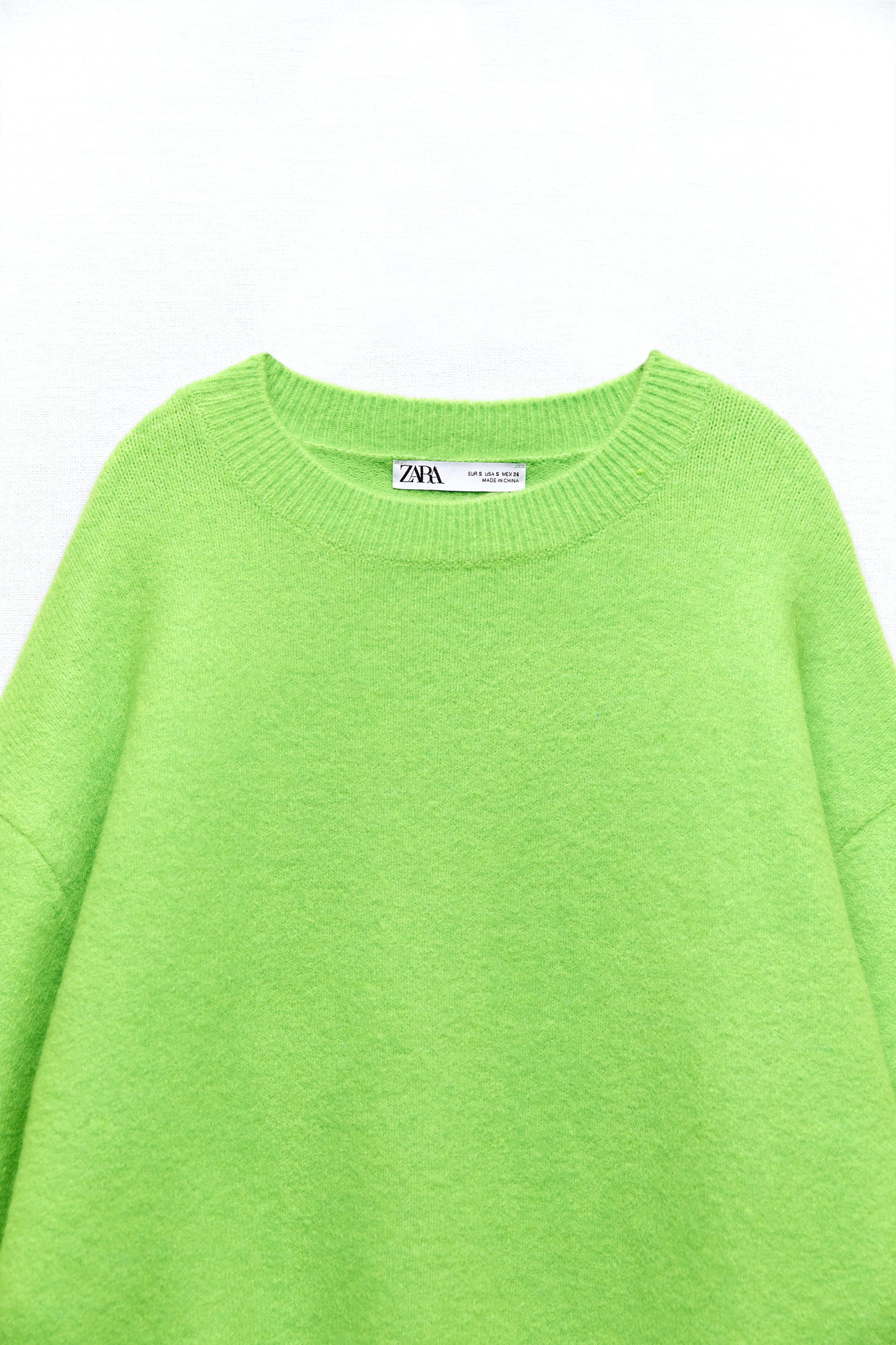 Zara OVERSIZED KNIT SWEATER 144395265500