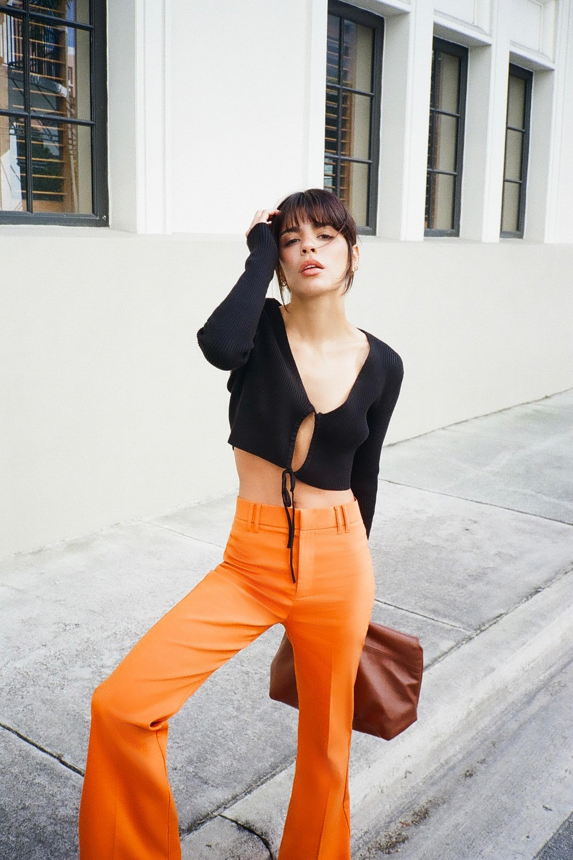 flared pants zara