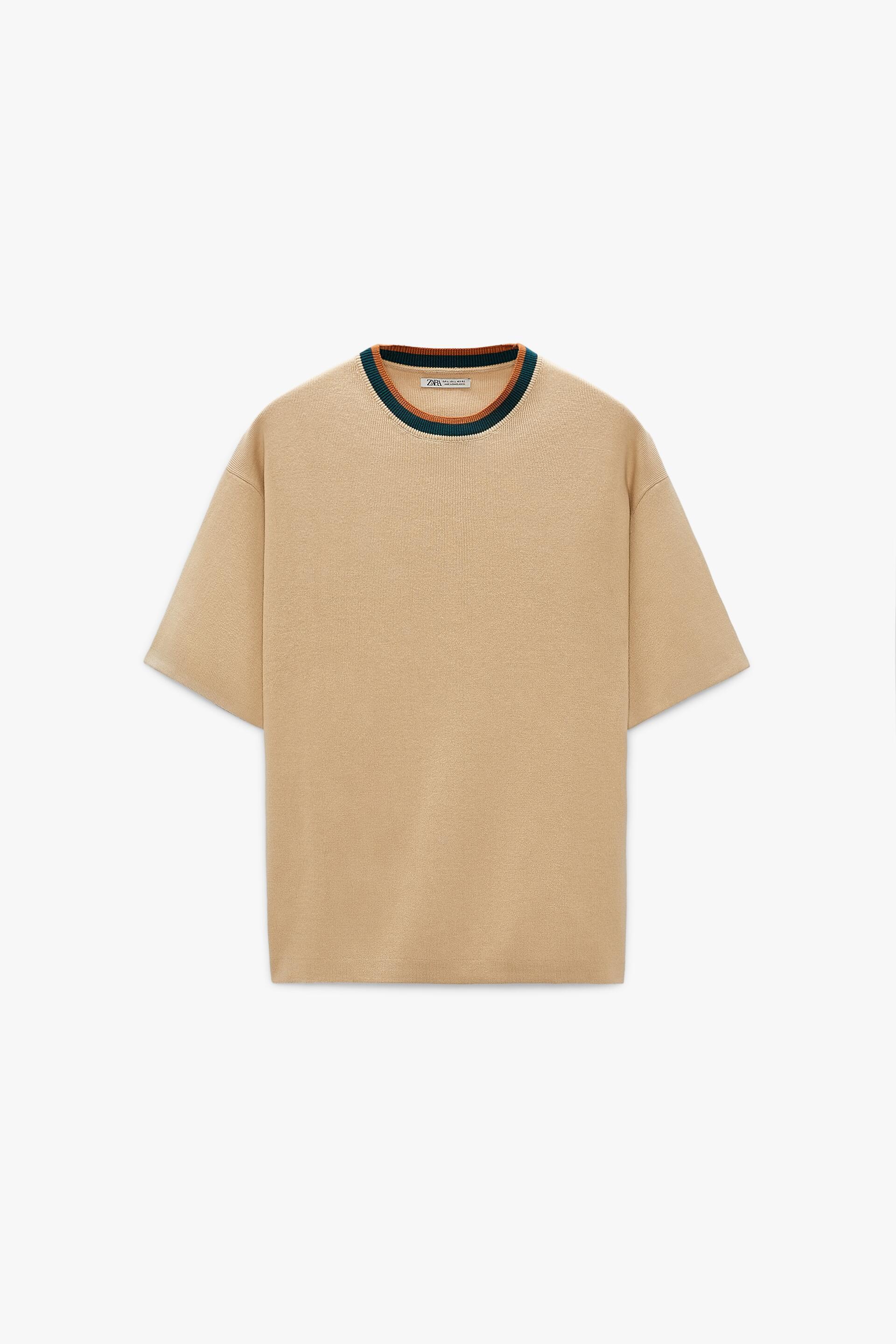 Zara COMBINATION KNIT TOP 169629884710