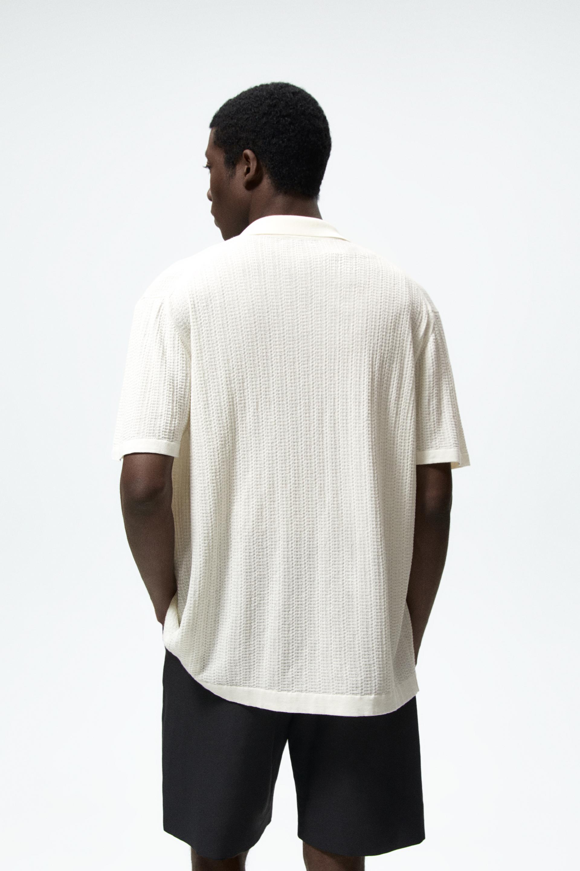 Zara KNIT SHIRT 184376353712