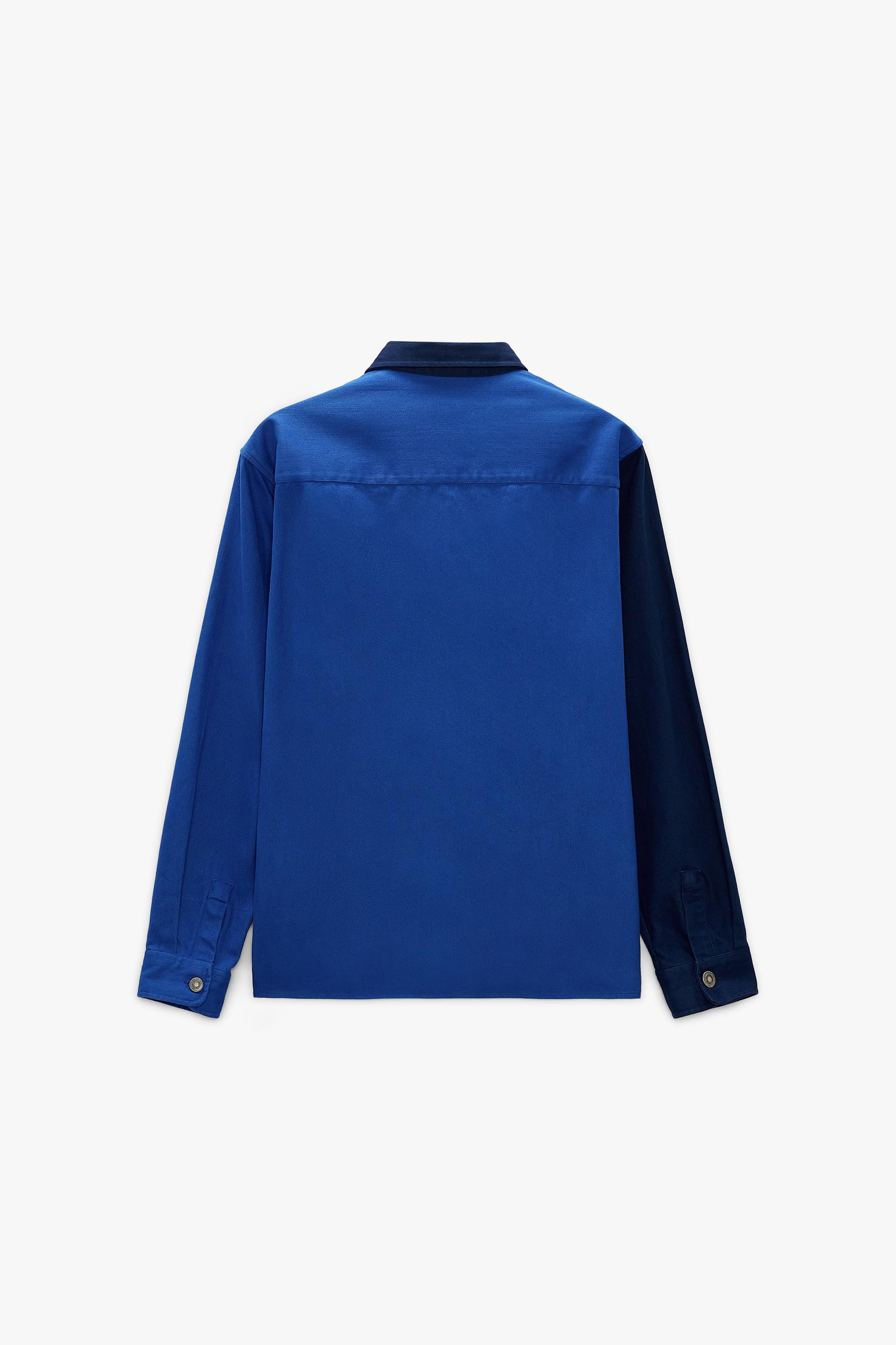 zara solid color overshirt