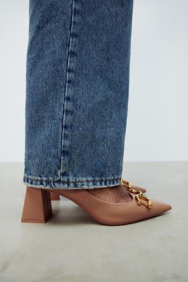 heeled platform shoes zara