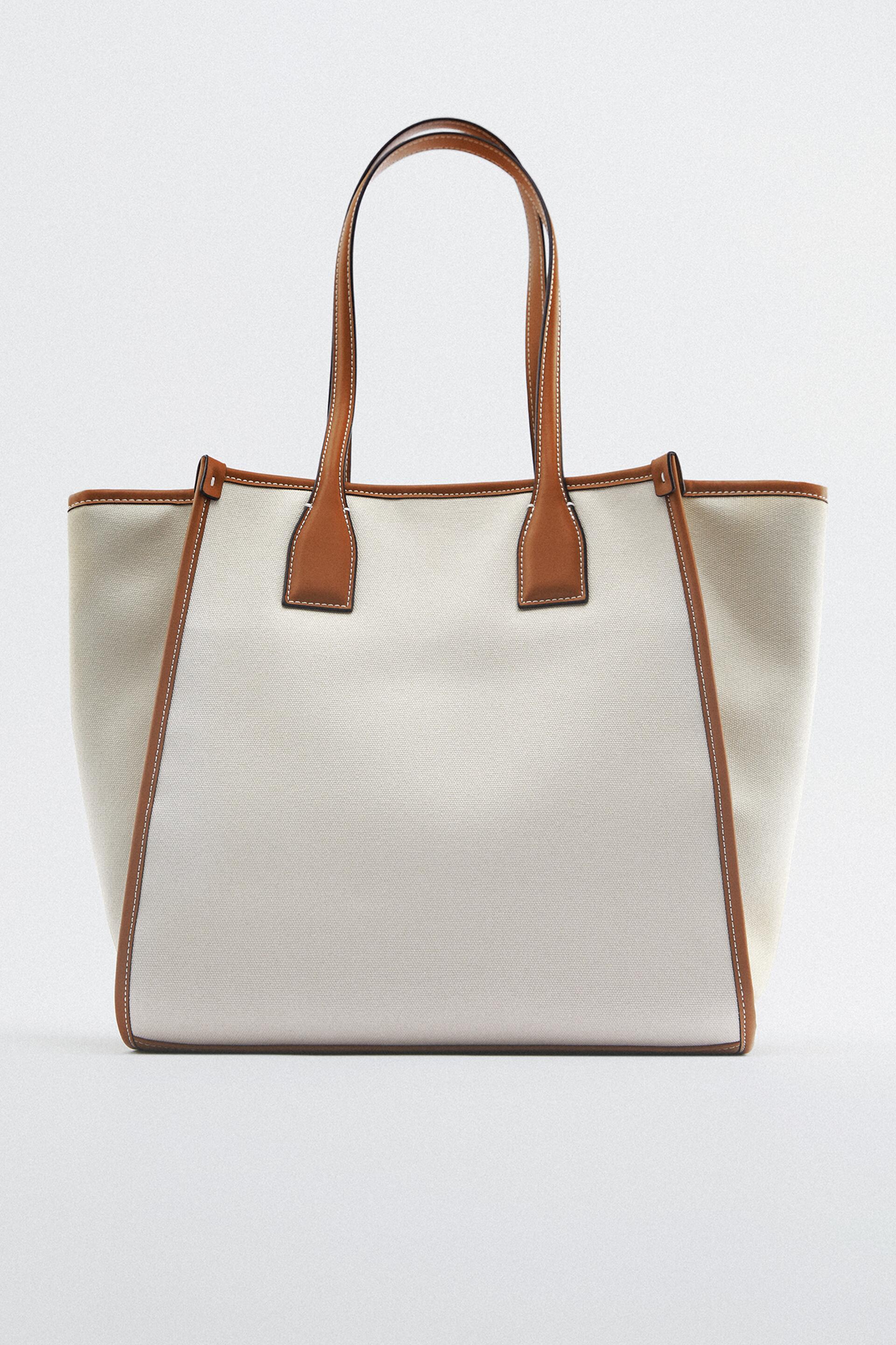 CANVASKANKAINEN KASSI Beige ZARA Suomi Finland