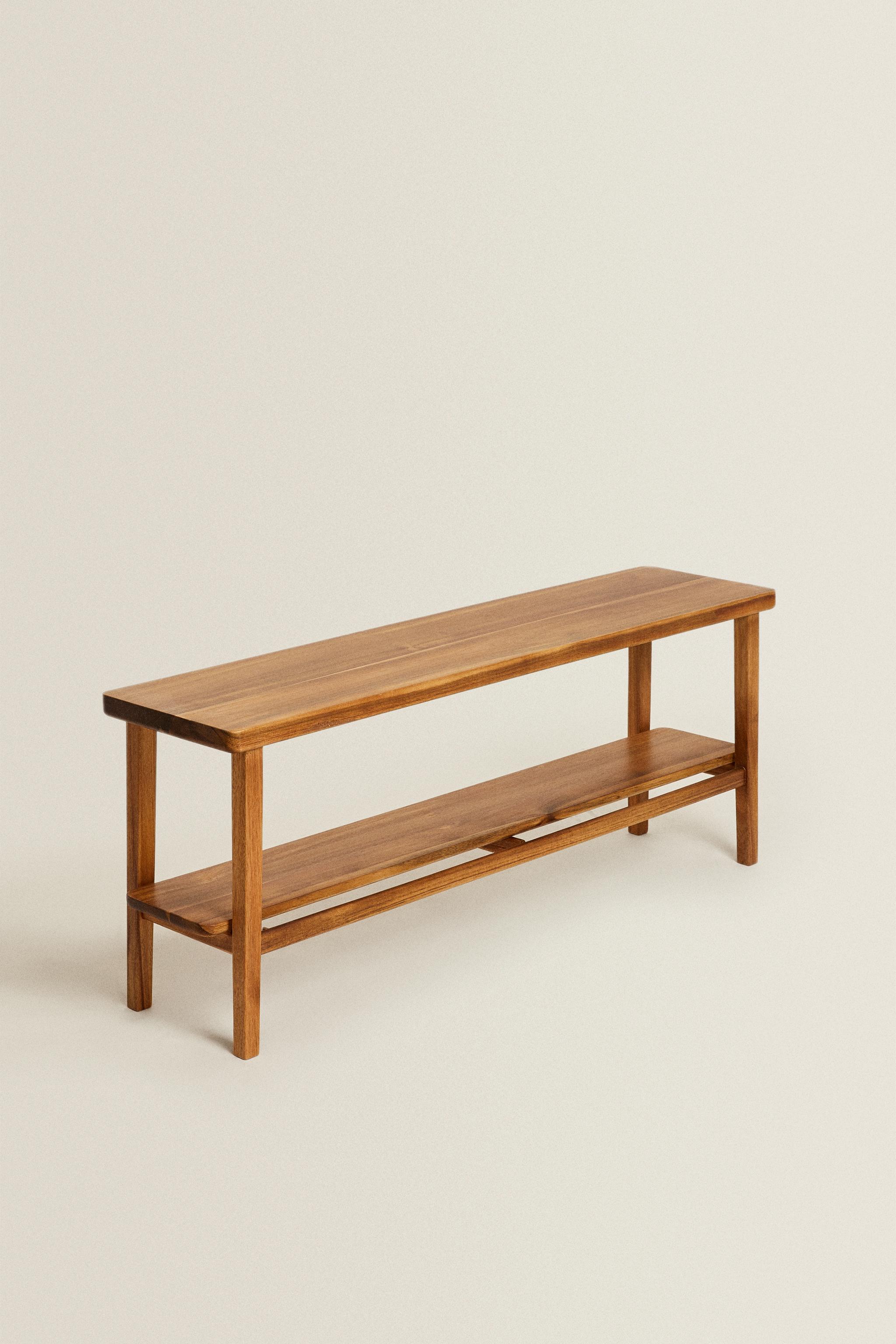 Acacia Wood Bench Zara at Callum Coombes blog