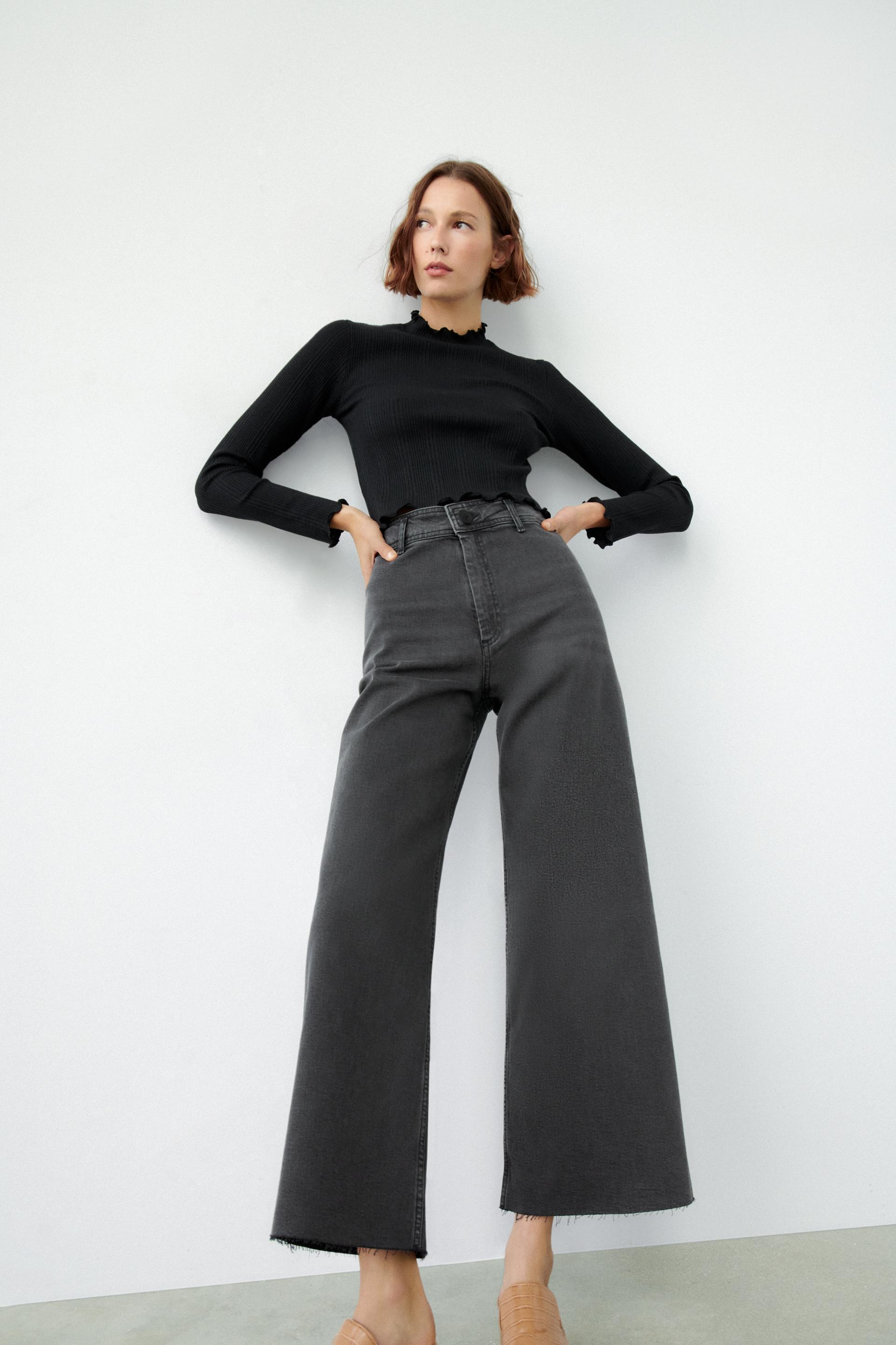 zara marine straight jeans