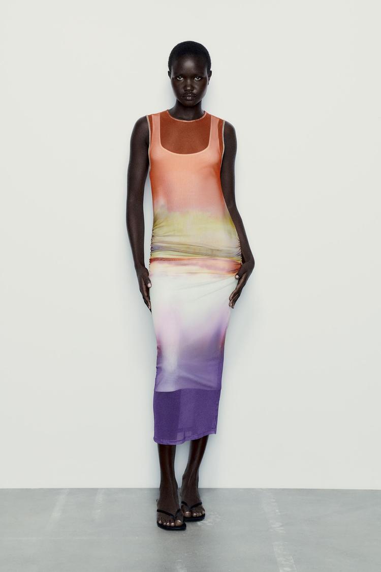 COMBINED TULLE DRESS