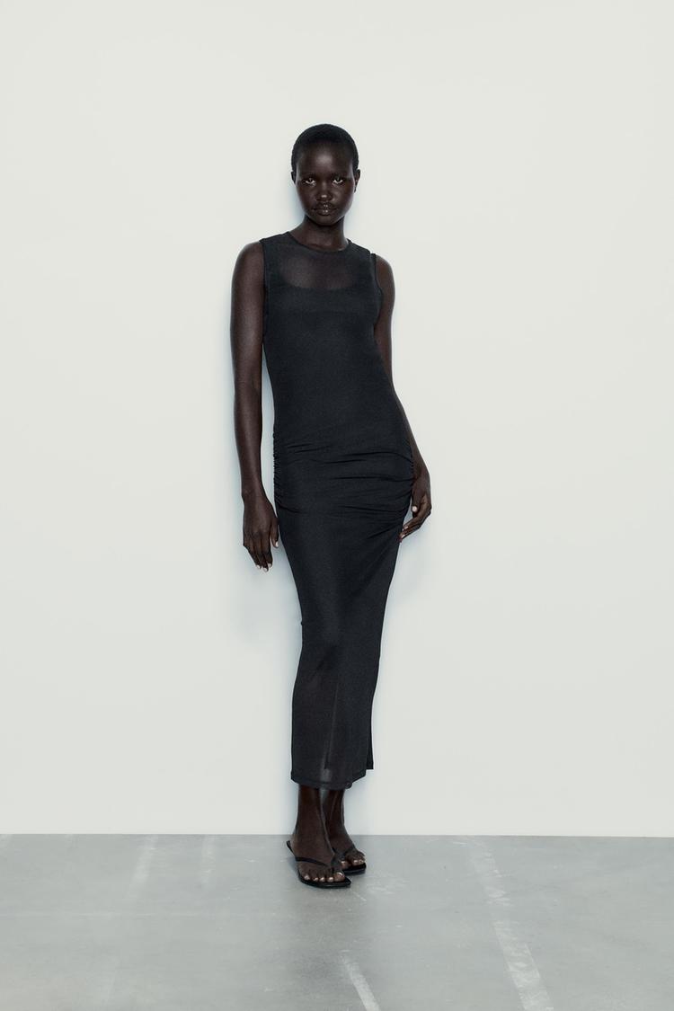 COMBINED TULLE DRESS