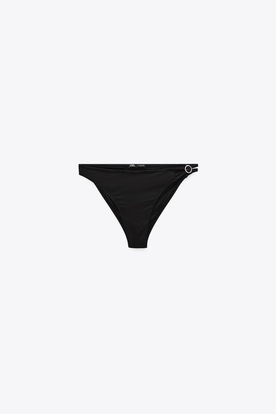 RHINESTONE BIKINI BOTTOMS Black ZARA Australia