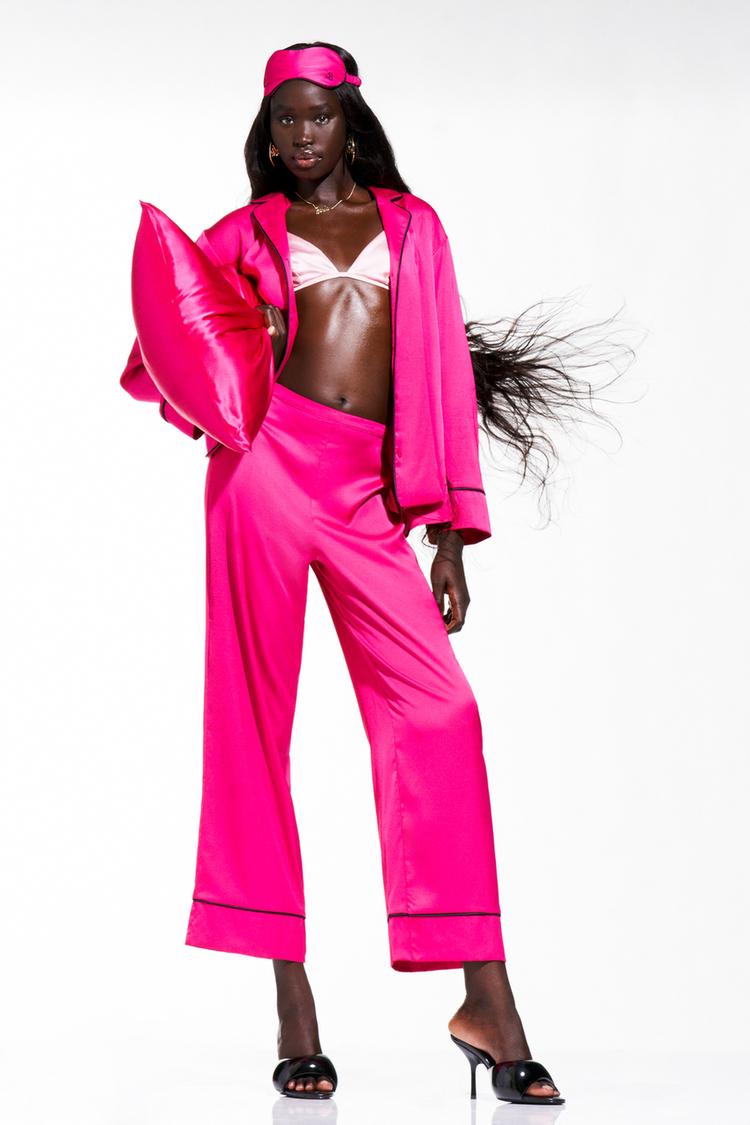 BARBIE™ THE MOVIE © WARNER BROS. SATINY TROUSERS