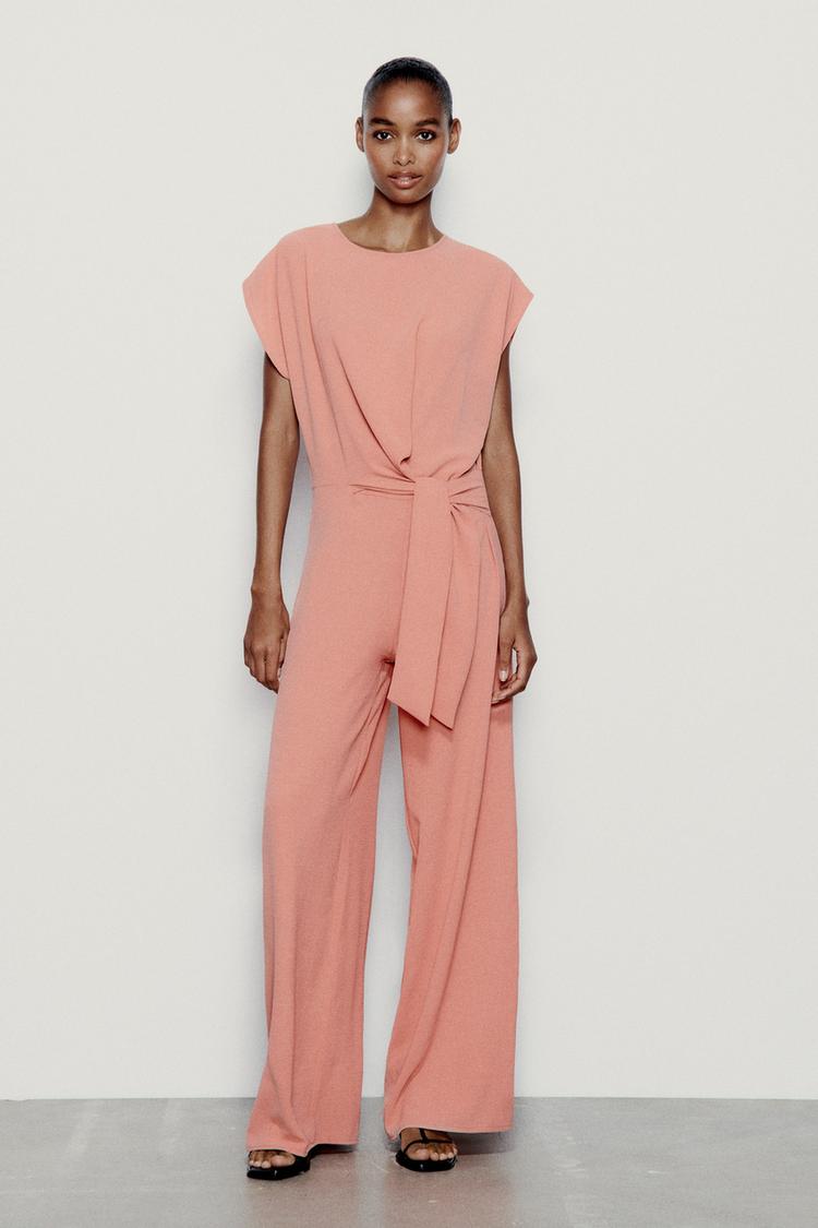 FLOWING JUMPSUIT WITH KNOT