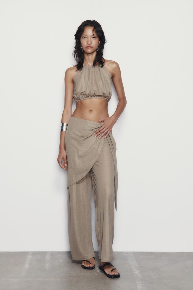 WRAP TROUSERS WITH TIES