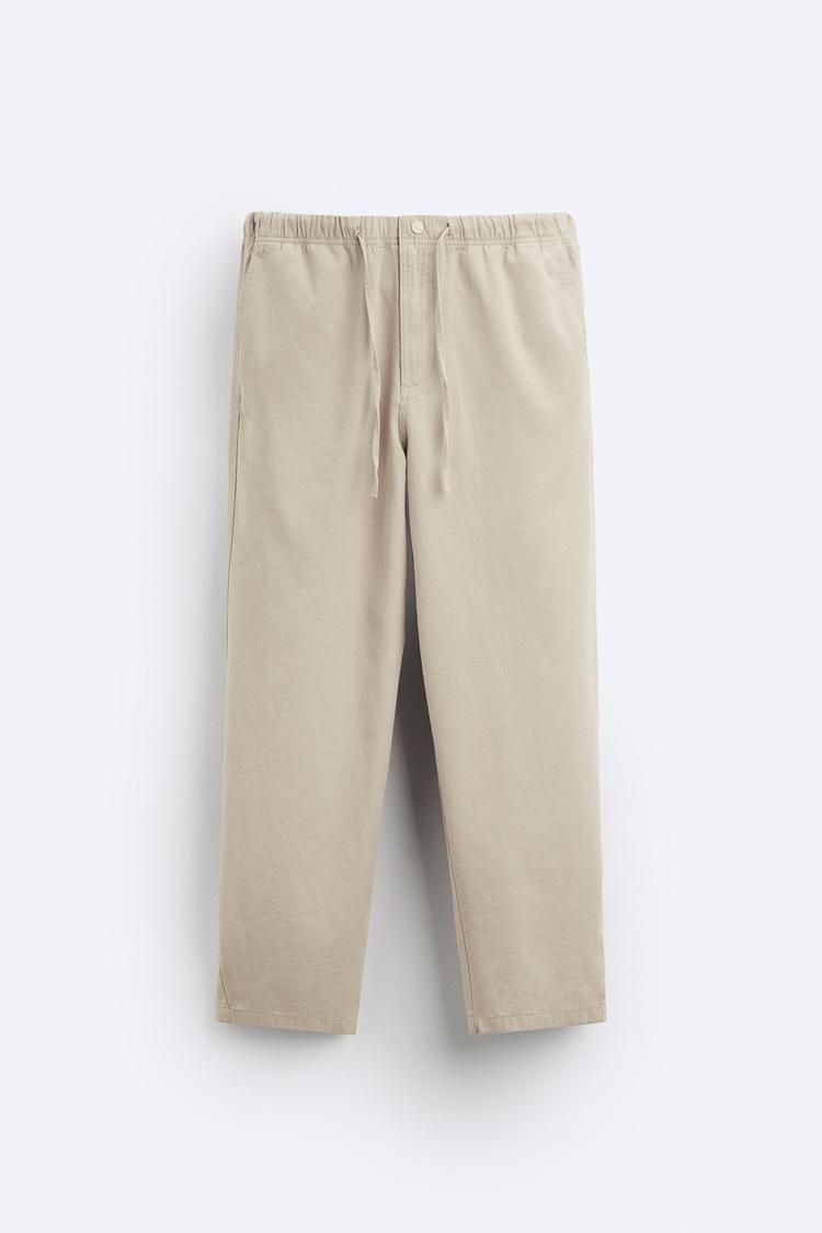 COTTON - LINEN TROUSERS
