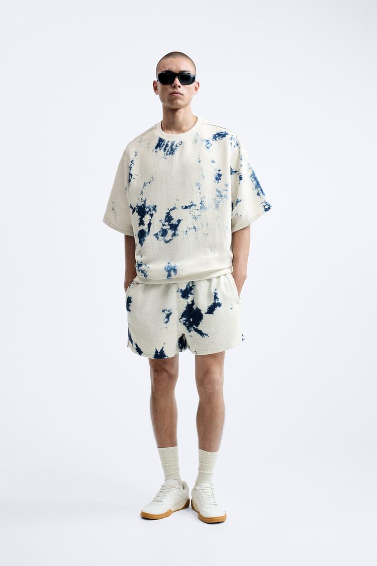 TIE-DYE DENIM HOODIE