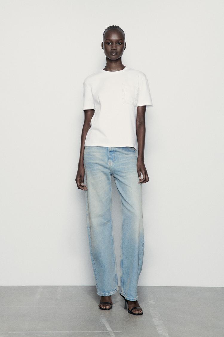 T-SHIRT WITH ORGANZA POCKET