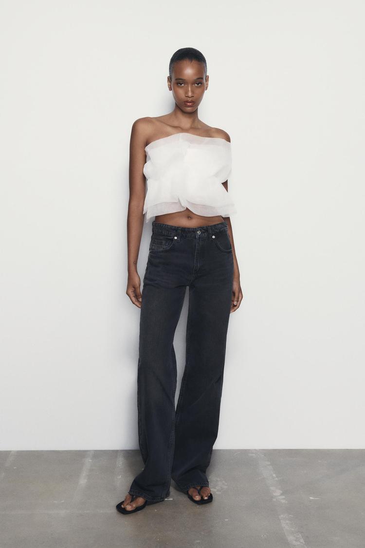 ORGANZA BANDEAU TOP