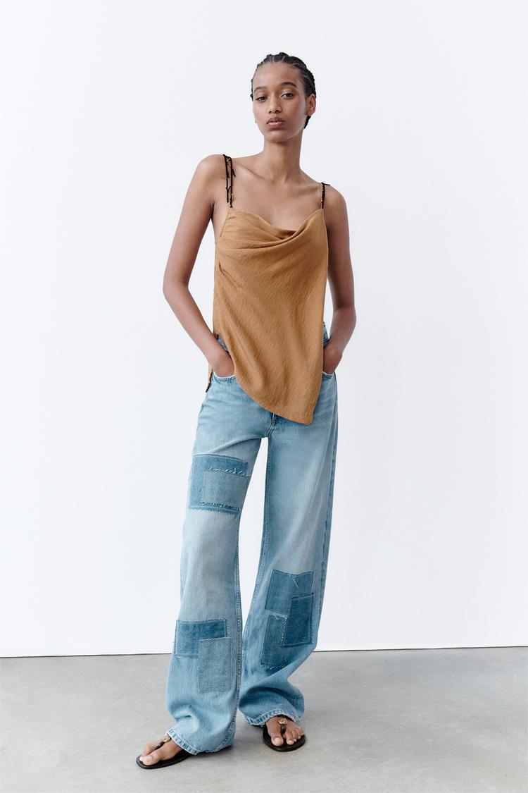 ASYMMETRIC TOP WITH BEADS