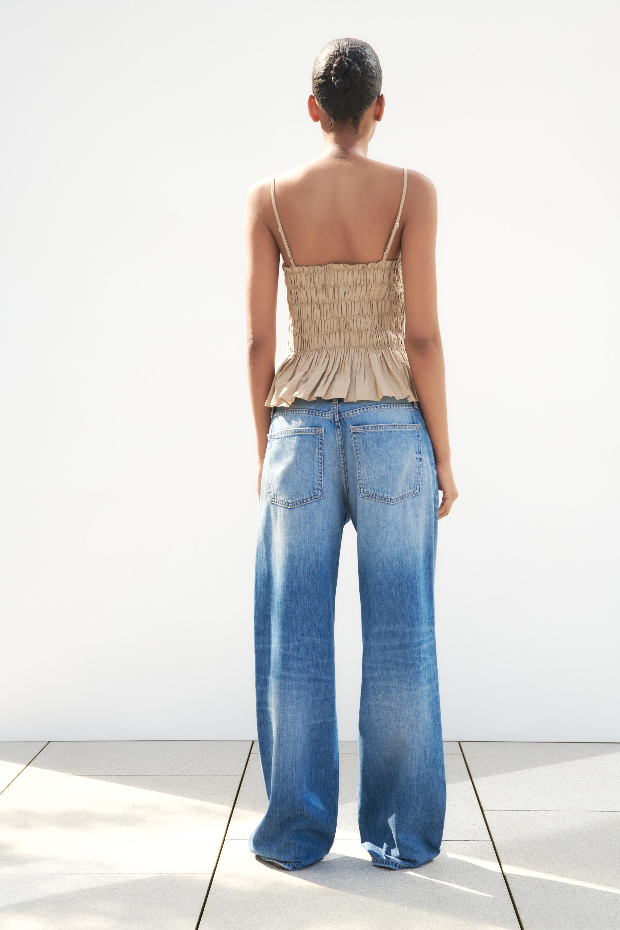 Zara BEADED POPLIN TOP | Mall of America®