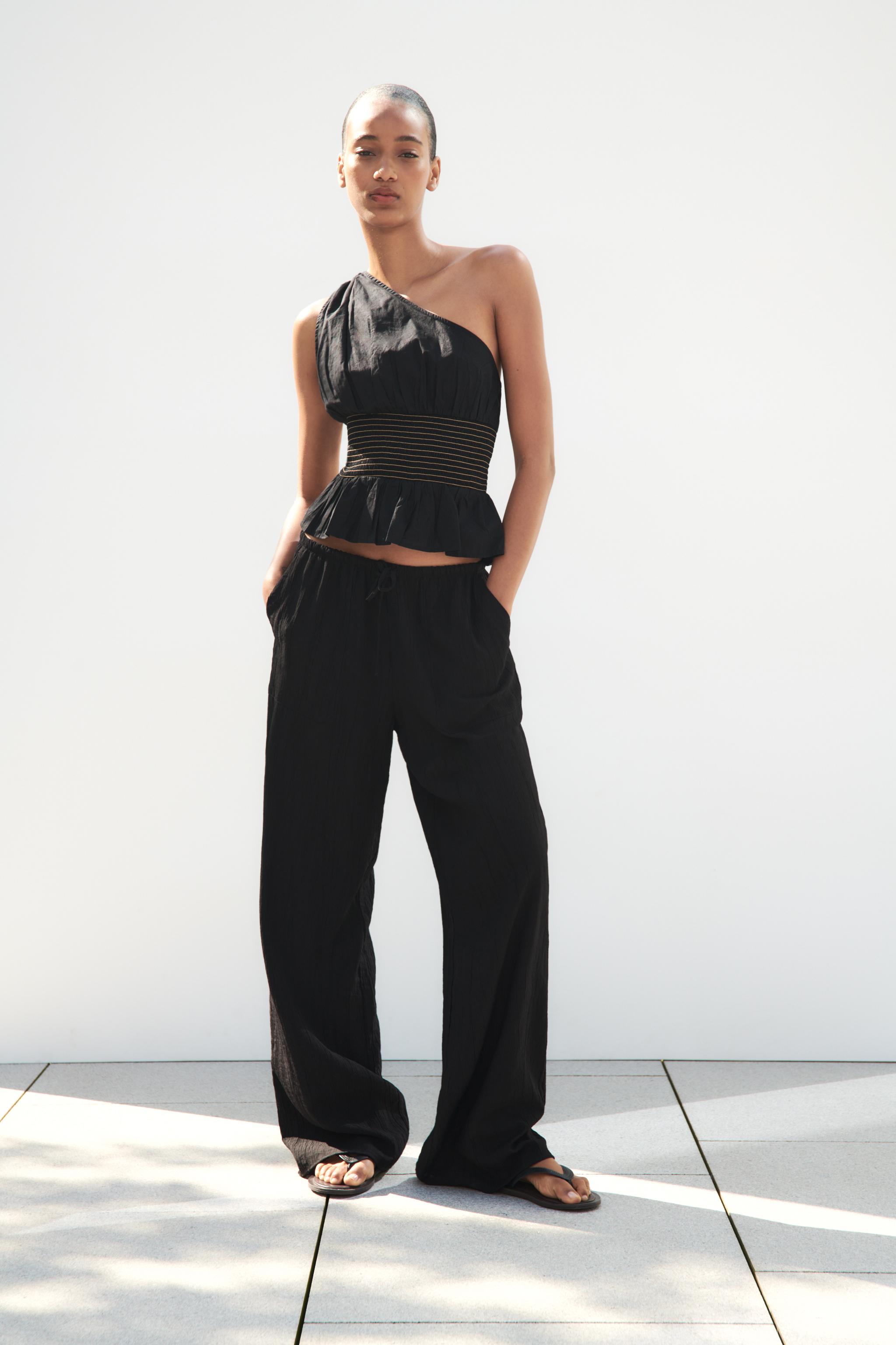 Zara asymmetric one shoulder top store