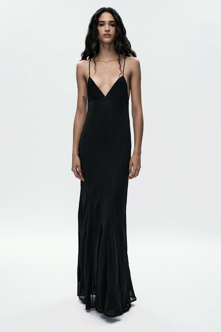 STRAPPY GAUZE DRESS