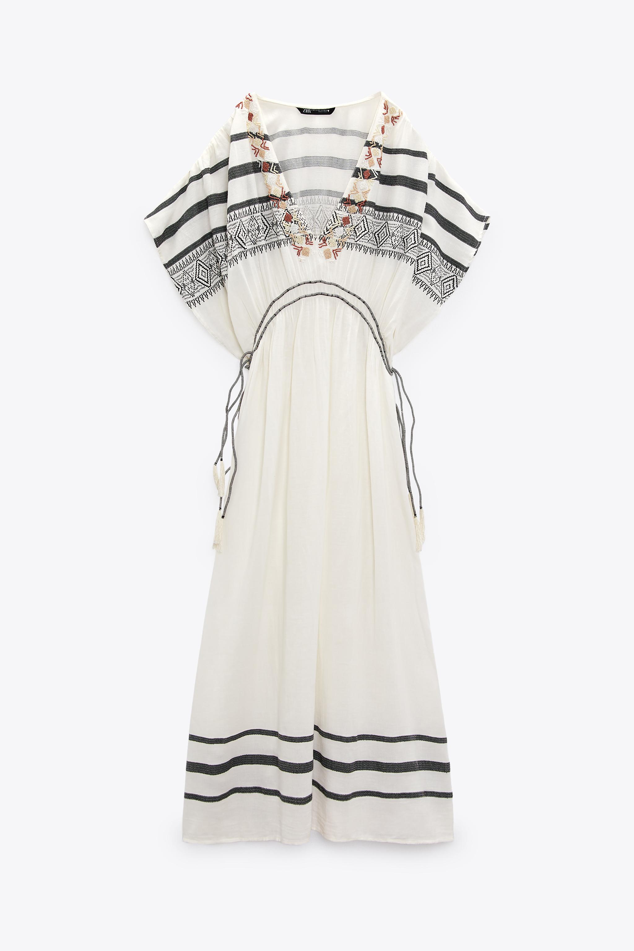 Zara shop kaftan dress