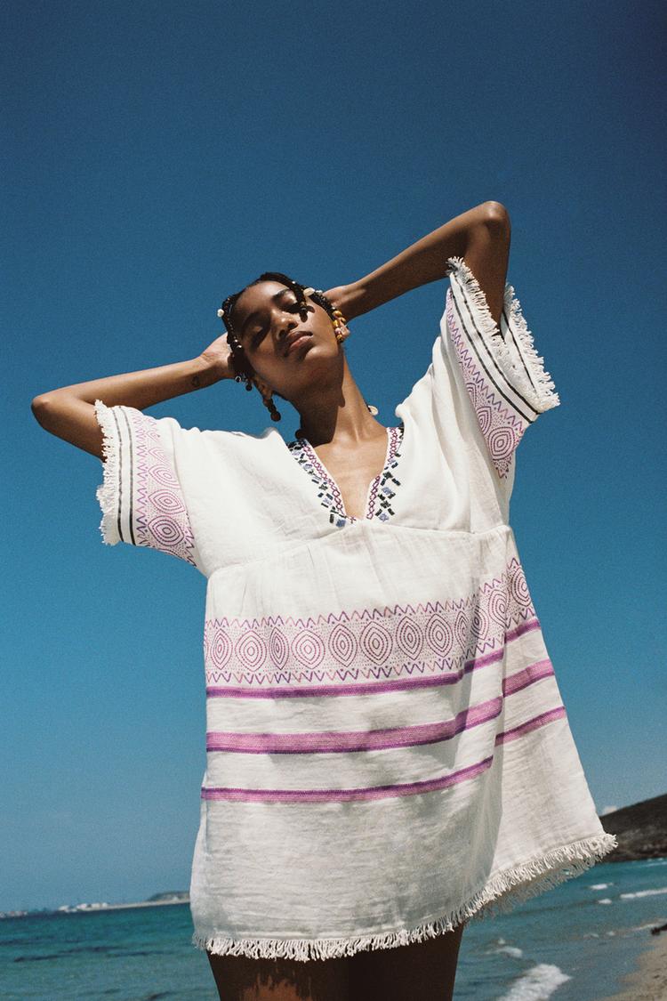 SHORT JACQUARD DRESS