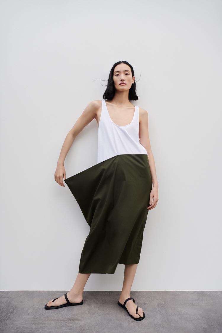 MATCHING POPLIN DRESS