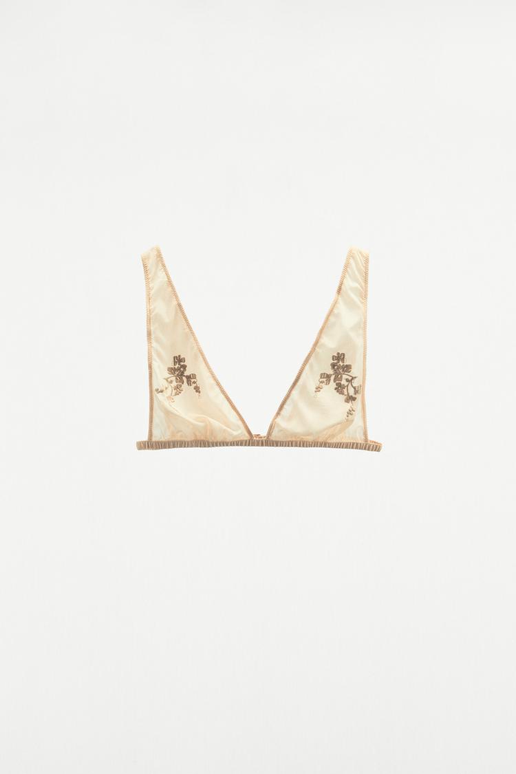 SILK TRIANGLE BRALETTE