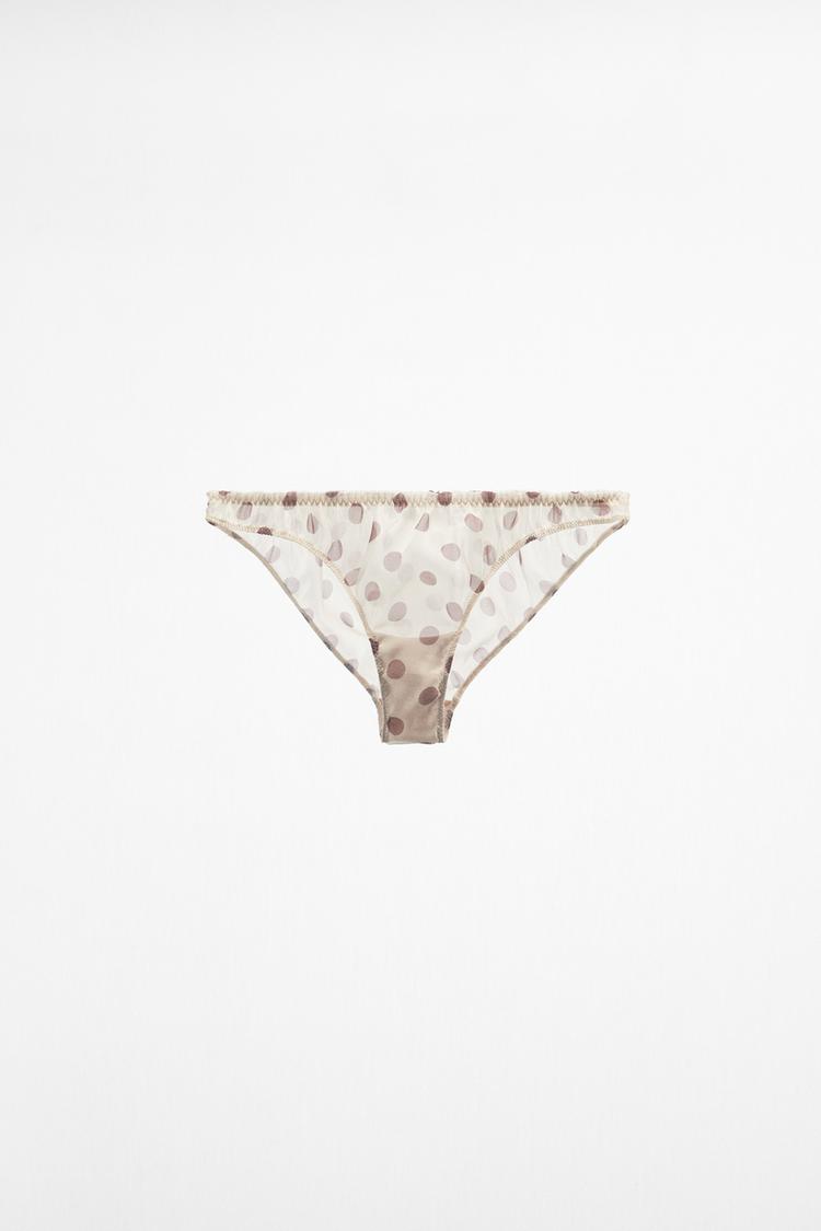 POLKA DOT ORGANZA BRIEFS