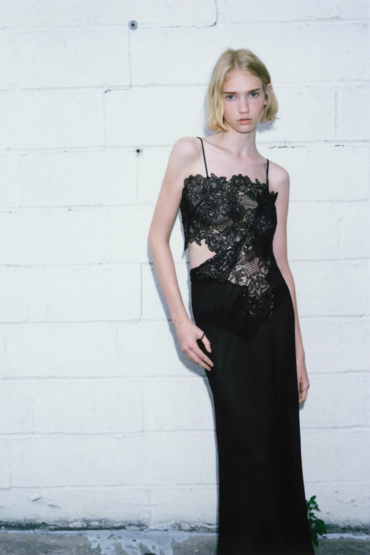 LACE GEORGETTE DRESS