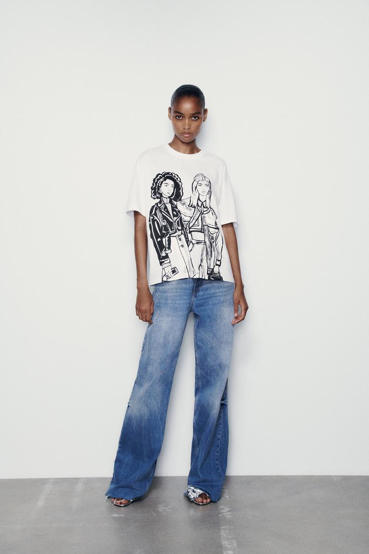 GIRLS T-SHIRT WITH RHINESTONES