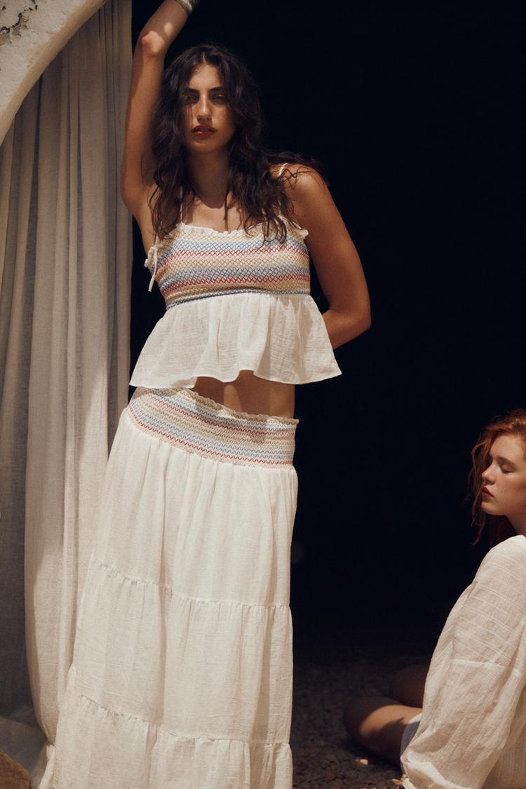 RUBBERISED STRAPPY TOP