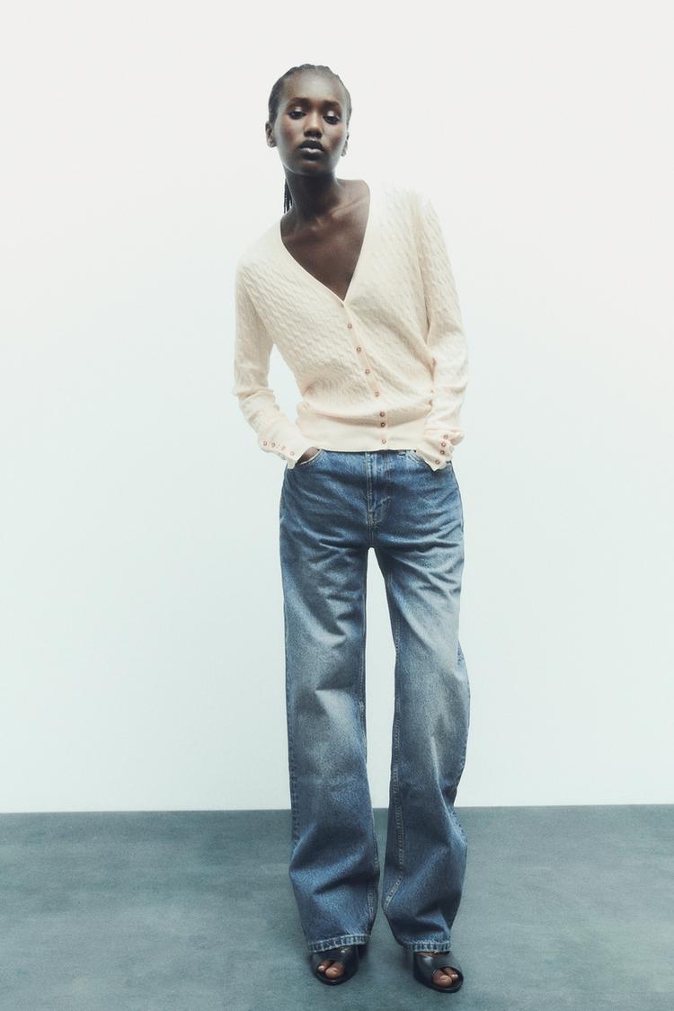 CABLE-KNIT CARDIGAN