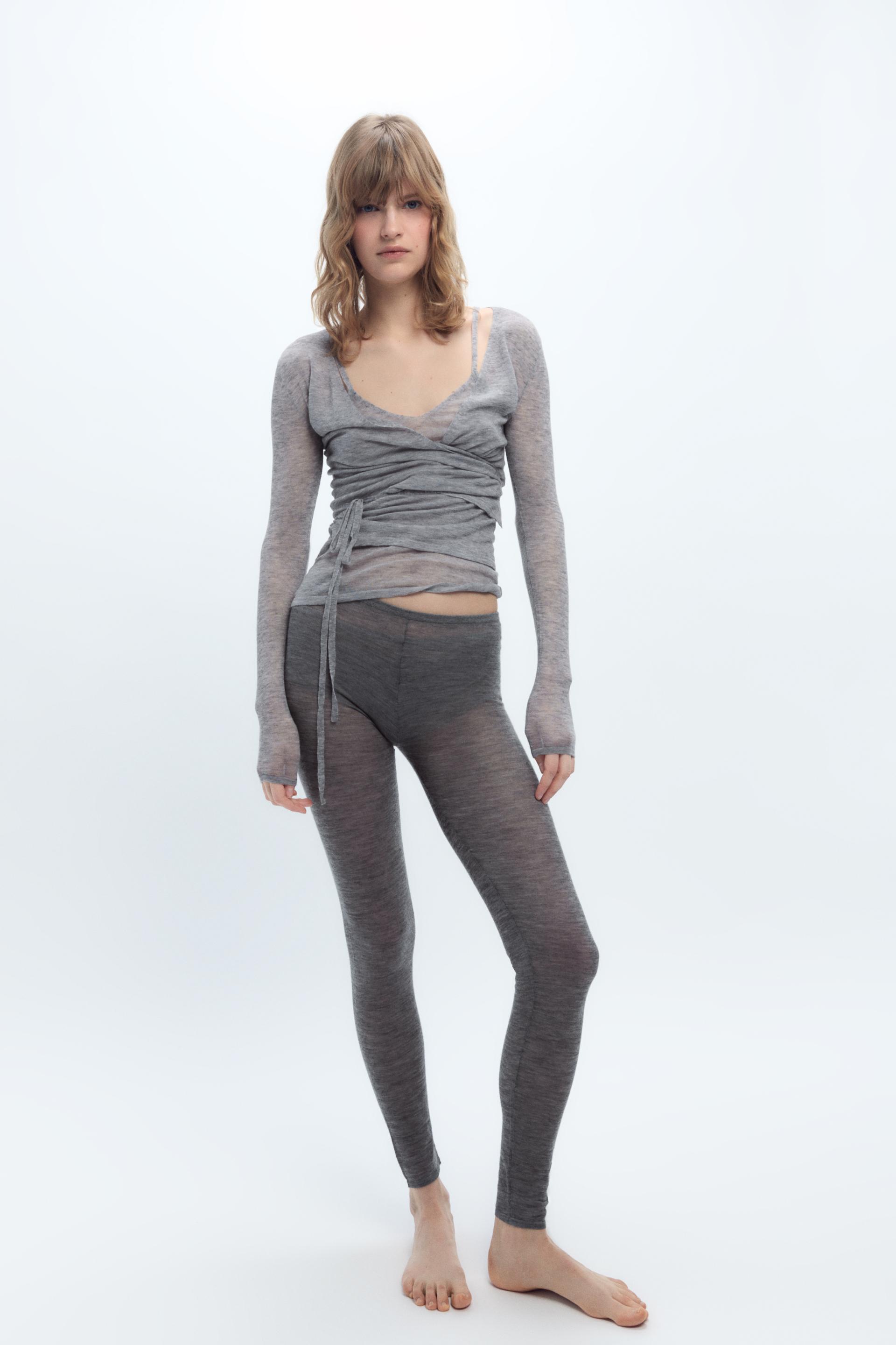 WOOL CAMISOLE Gray ZARA United States