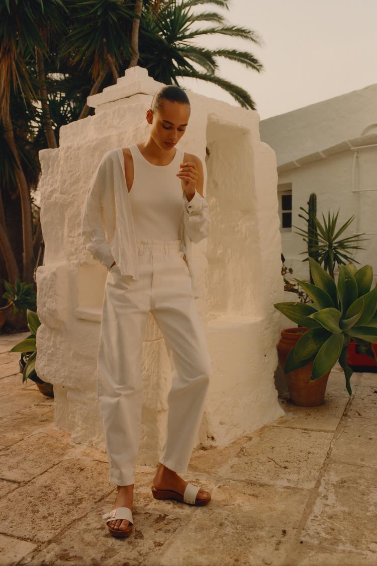 Z1975 DENIM BAGGY MATCHING FABRIC JUMPSUIT