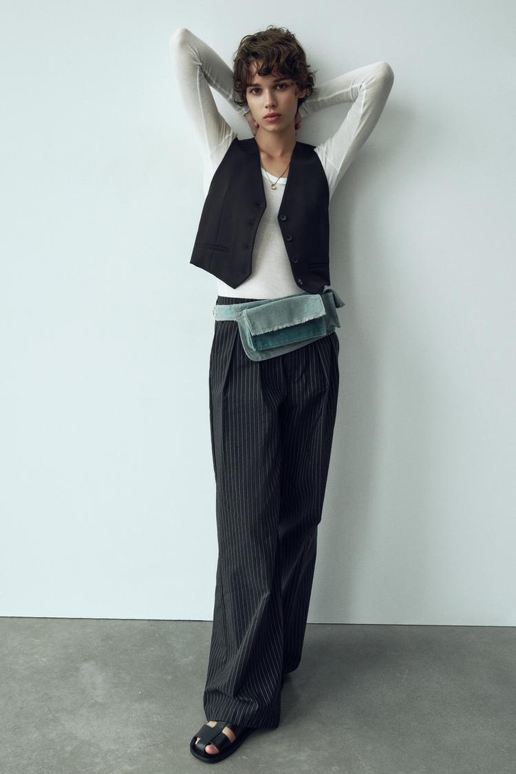 FITTED CROPPED WAISTCOAT