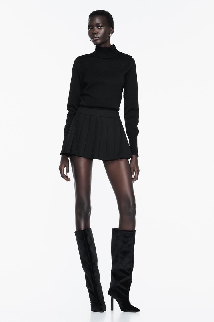 PLEATED MINI SKORT