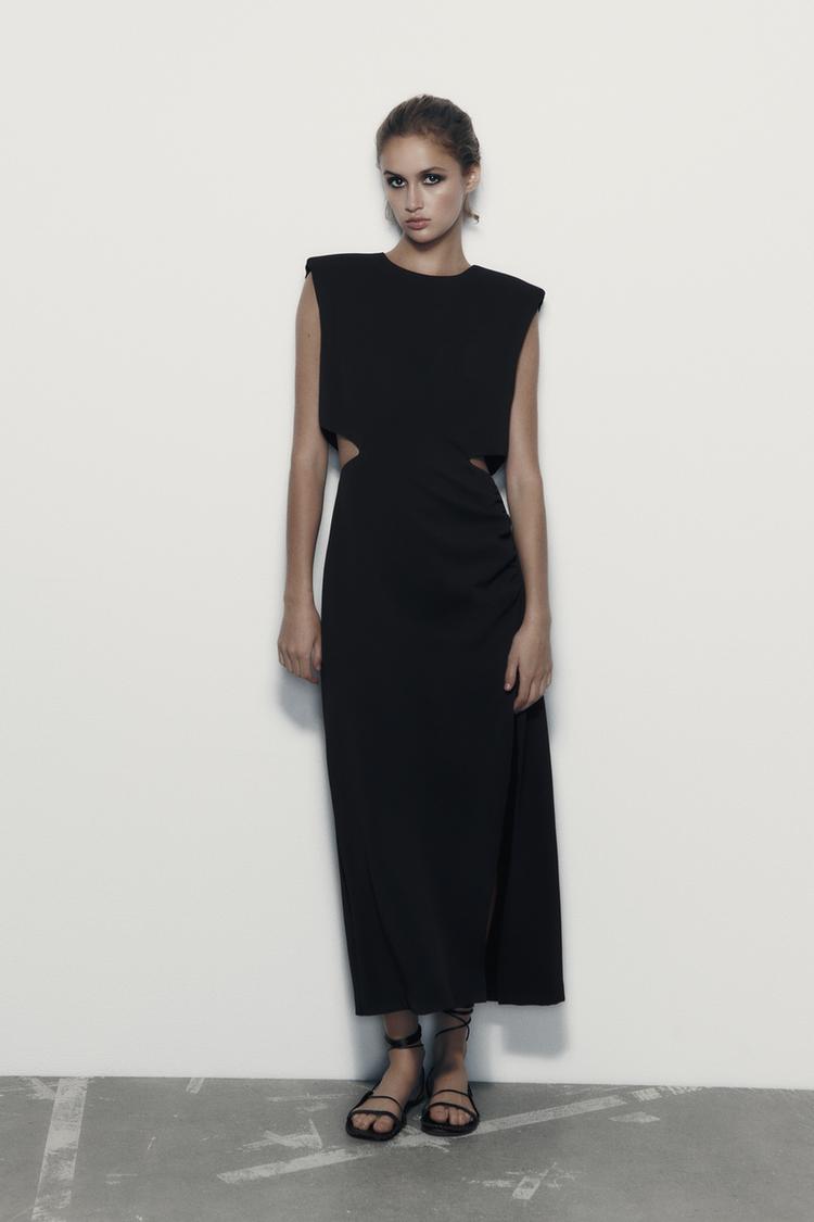 MIDI DRESS WITH CUT-OUT DETAIL