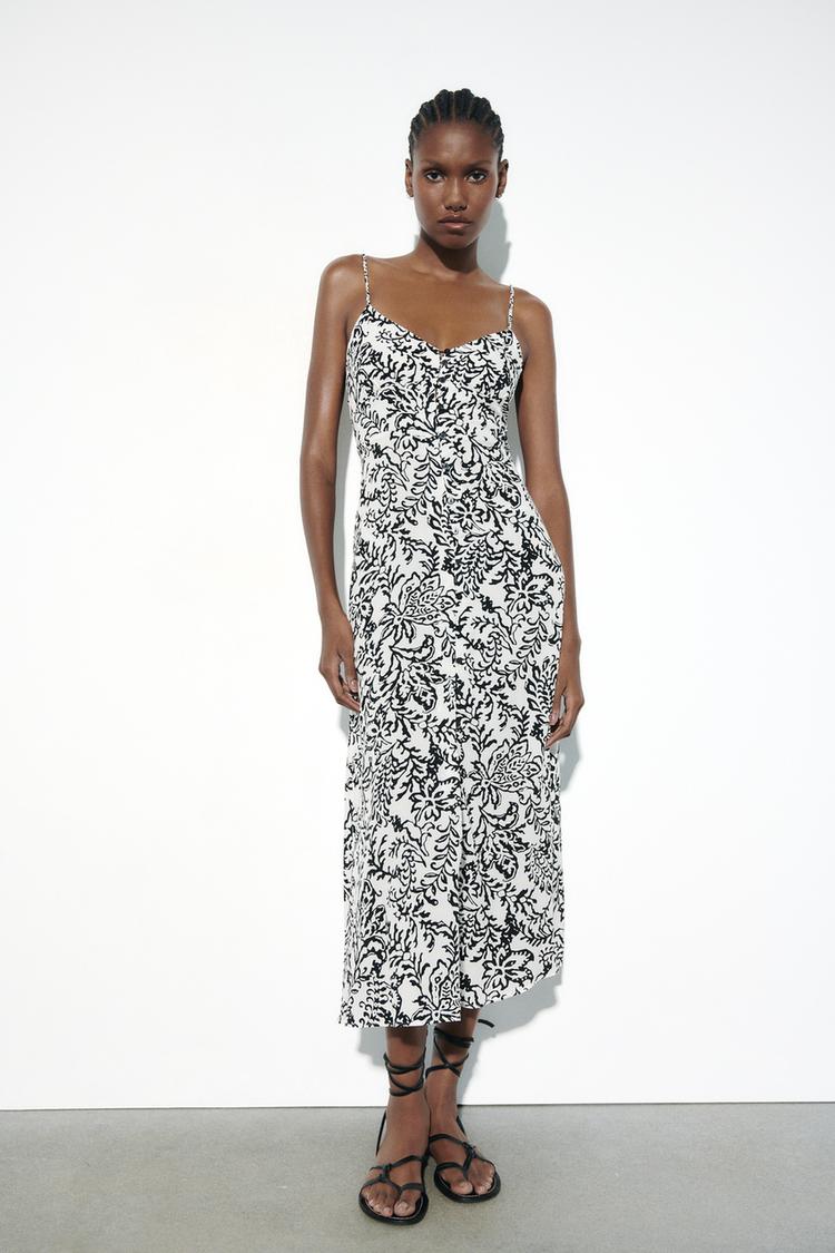 PRINTED CAMISOLE DRESS