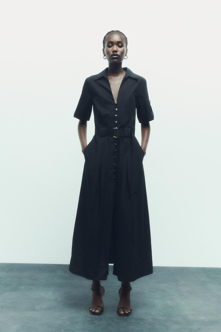 POPLIN SHIRT DRESS
