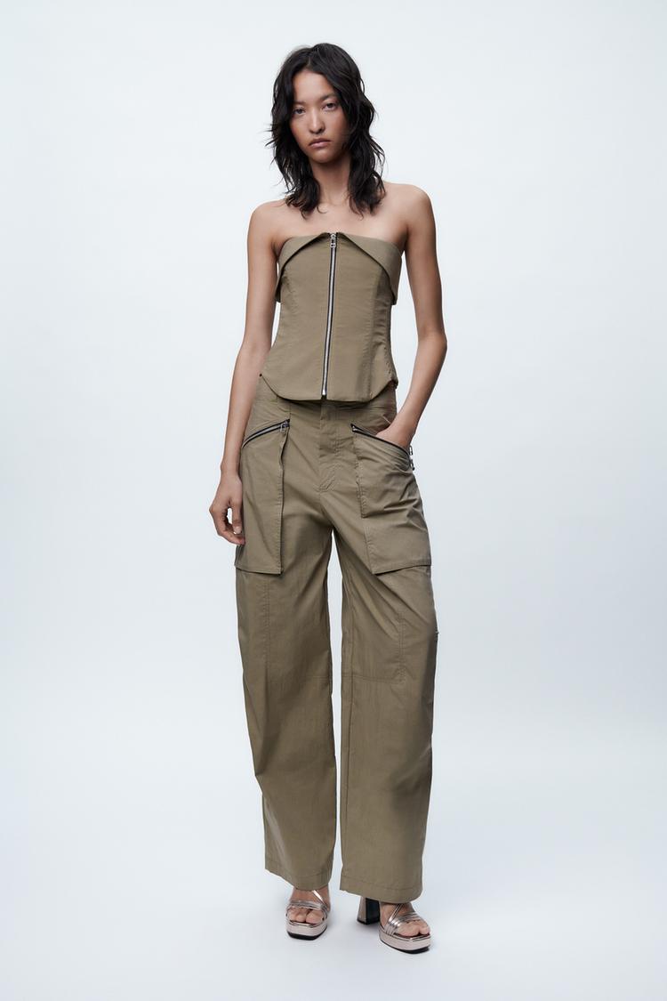 ZIP-UP BUSTIER