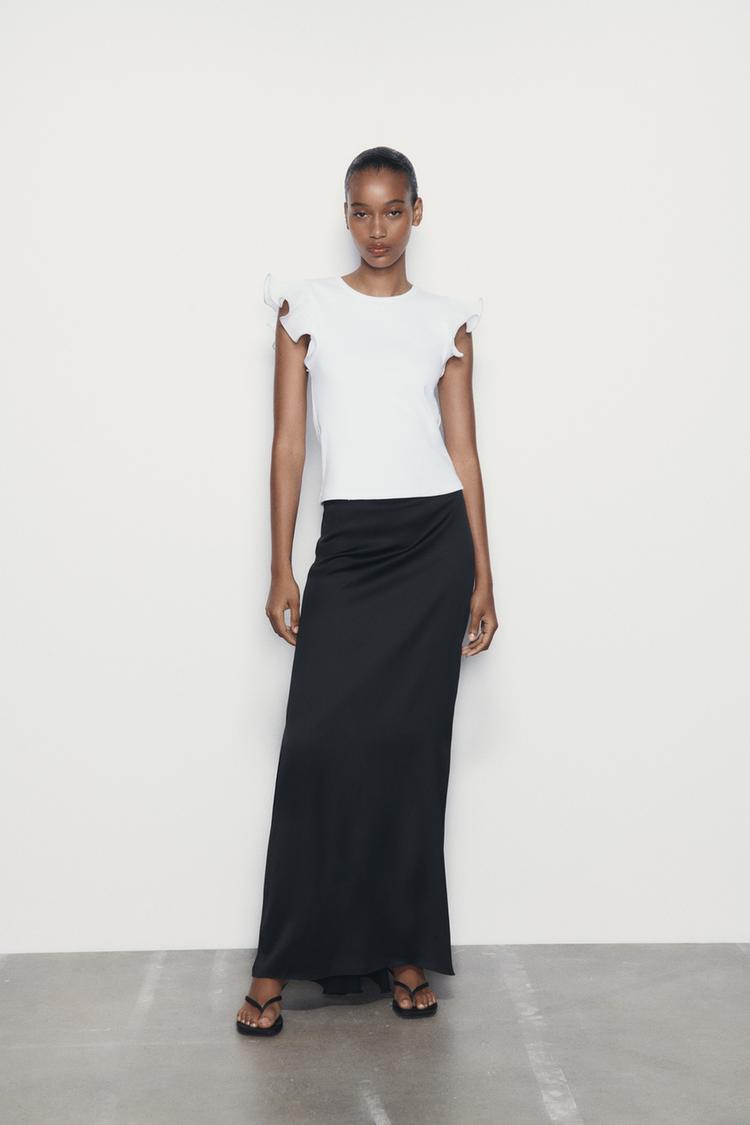 TOP WITH ORGANZA RUFFLES