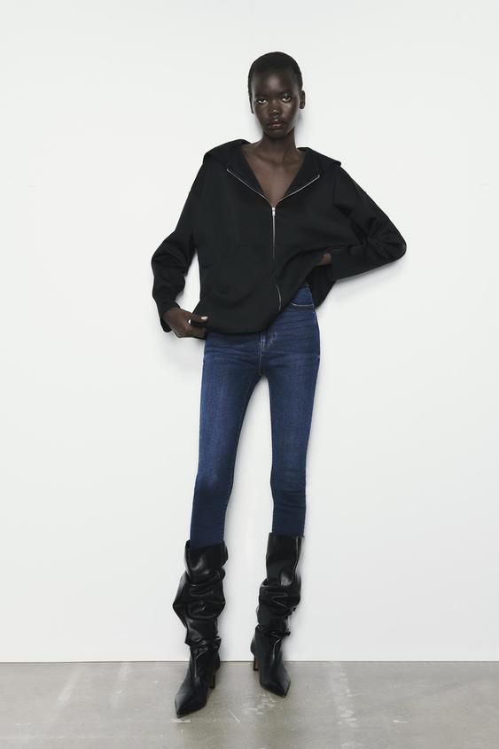 Zara neoprene sweatshirt Outlet