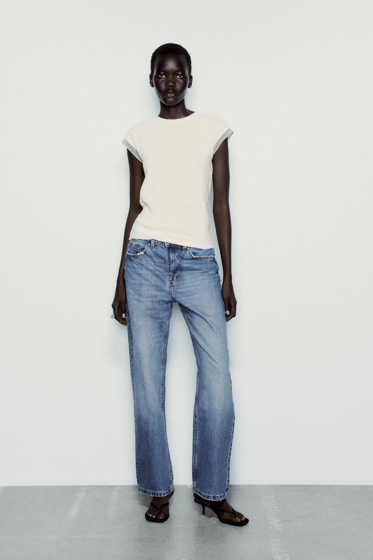 COTTON T-SHIRT WITH EMBELLISHED TRIM