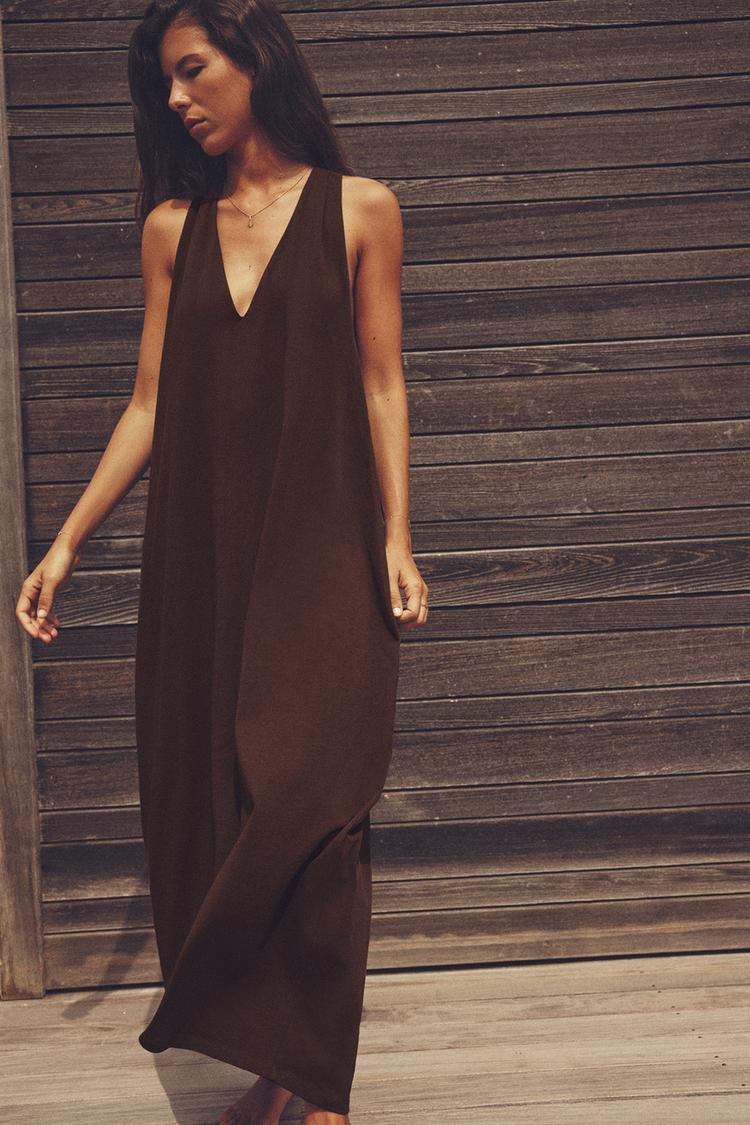 HEAVY COTTON COCOON DRESS