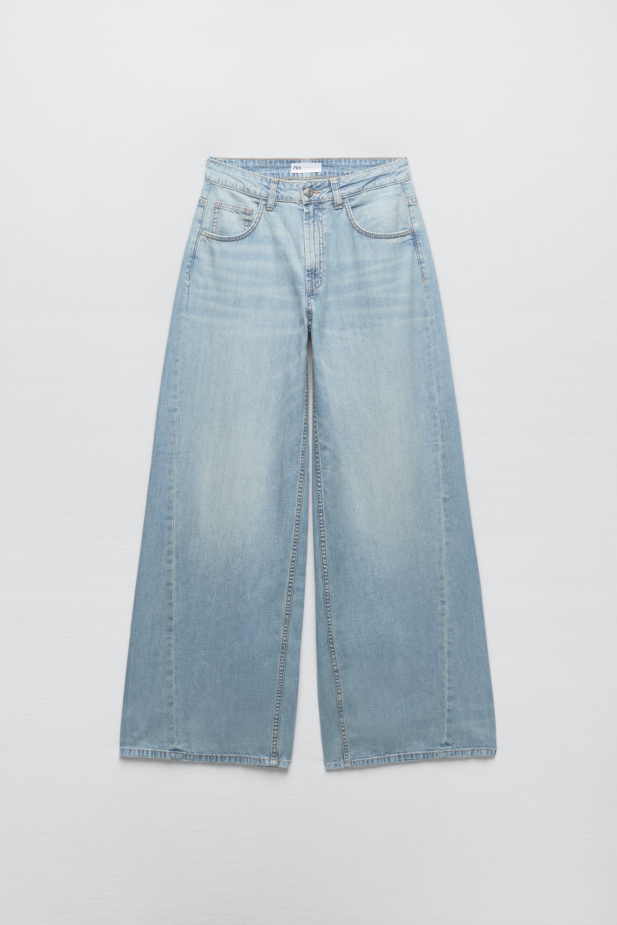 Zara TRF MID-RISE WIDE LEG SLOUCHY JEANS | Mall of America®