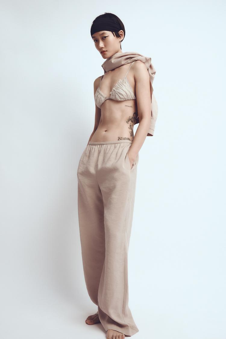 SILK TRIANGLE BRALETTE