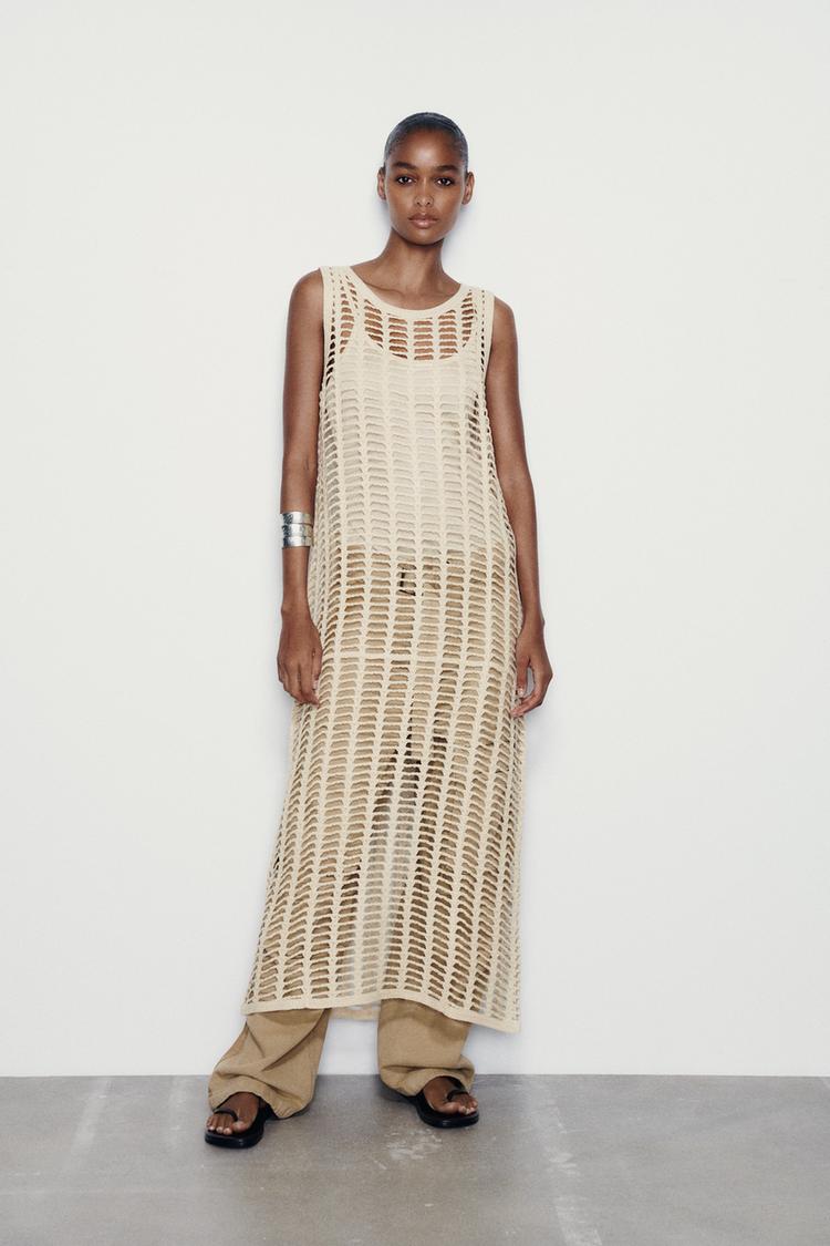 MESH TUNIC DRESS