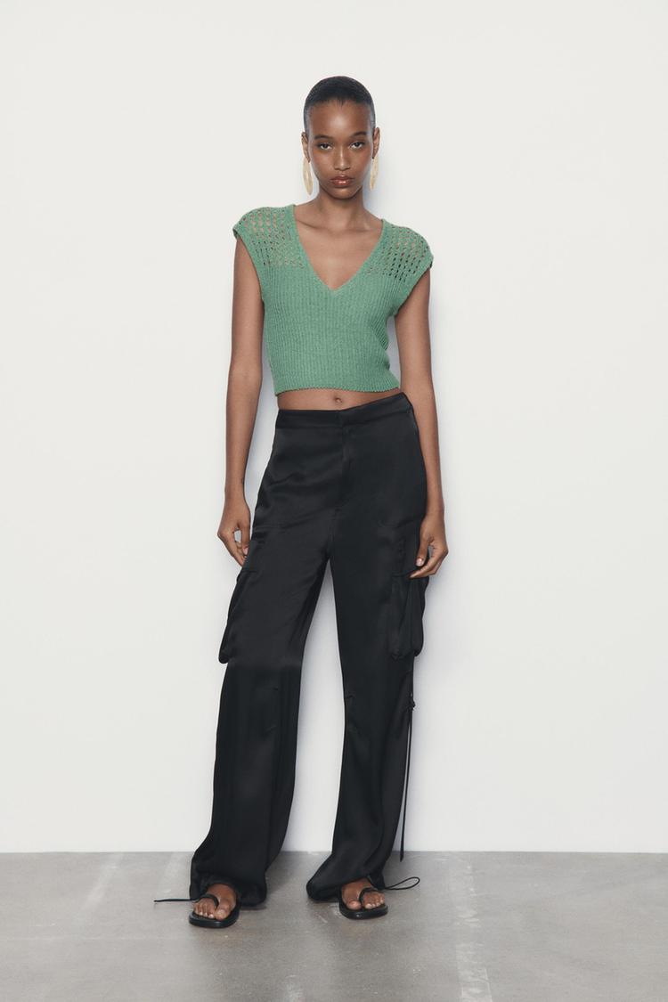 CUTWORK CHENILLE TOP