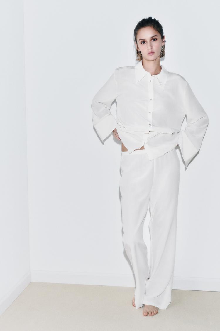 FITTED SILK SHIRT