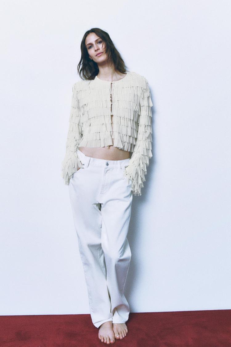 TULLE JACKET WITH FRINGE